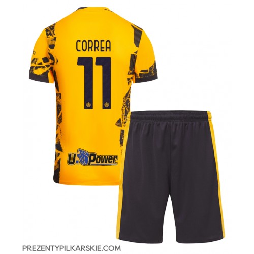 Stroje piłkarskie Inter Milan Joaquin Correa #11 Koszulka Trzeciej dla dzieci 2024-25 Krótki Rękaw (+ szorty)